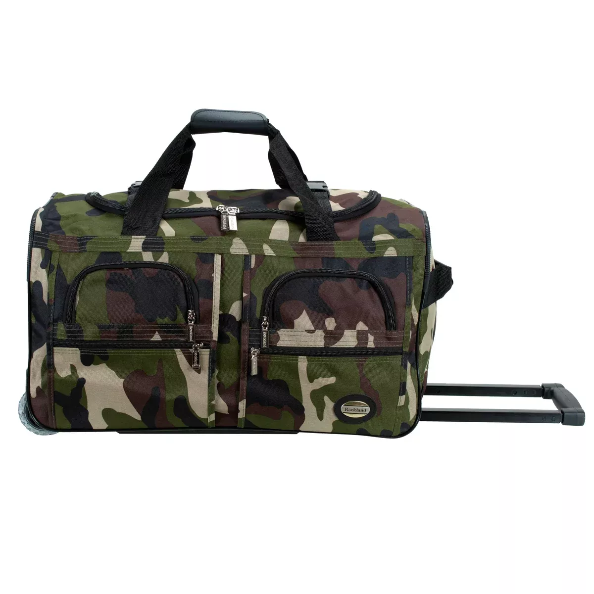 Rockland Rolling Duffel Bag, CAMO, 30"