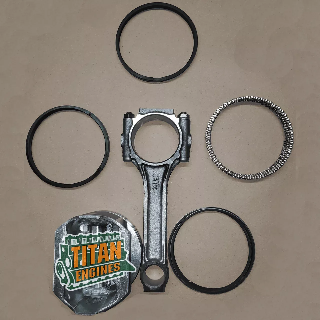 Rod, Piston, & Ring Assembly - Jeep 150 /2.5L, Jeep 242 /4.0L
