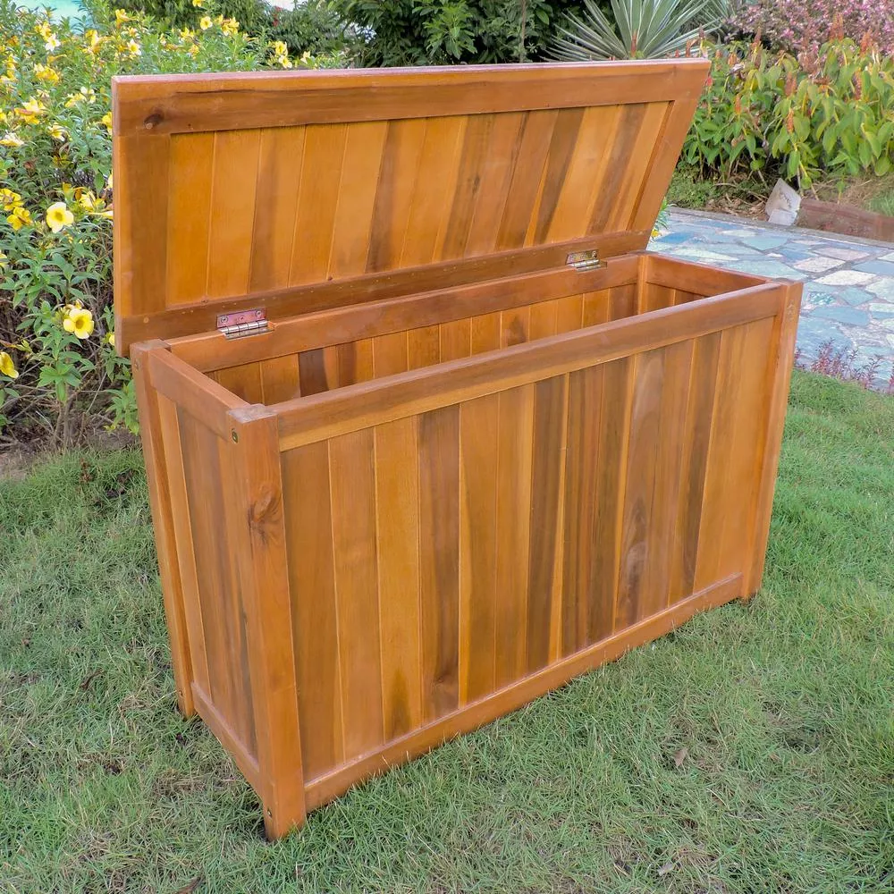 Royal Fiji Acacia Rectangular Storage Trunk - International Caravan