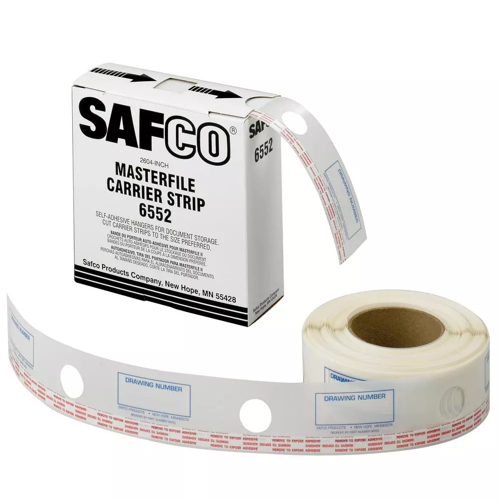 Safco MasterFile Polyester Strips 2¼''w x 217'l - Safco Products
