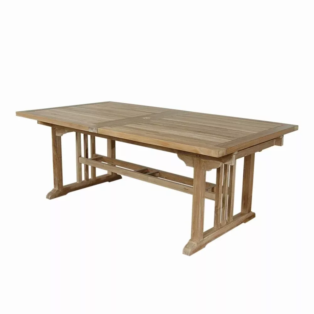 Sahara 126'' Rectangular Double Ext. Table - Anderson Teak