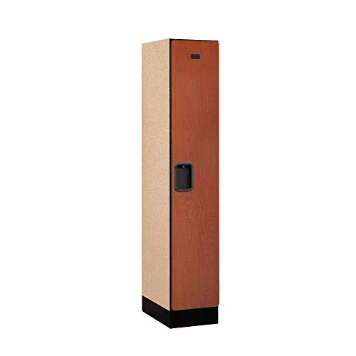 Salsbury Industries Single Tier Designer Wood Locker, Cherry, 5' 1" x 18"