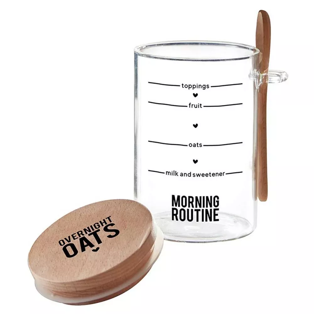 Santa Barbara Design Studio - Overnight Oats Jar w / Spoon