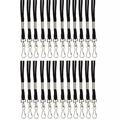 SICURIX (24 EA) STANDARD LANYARD BLACK M68909-24