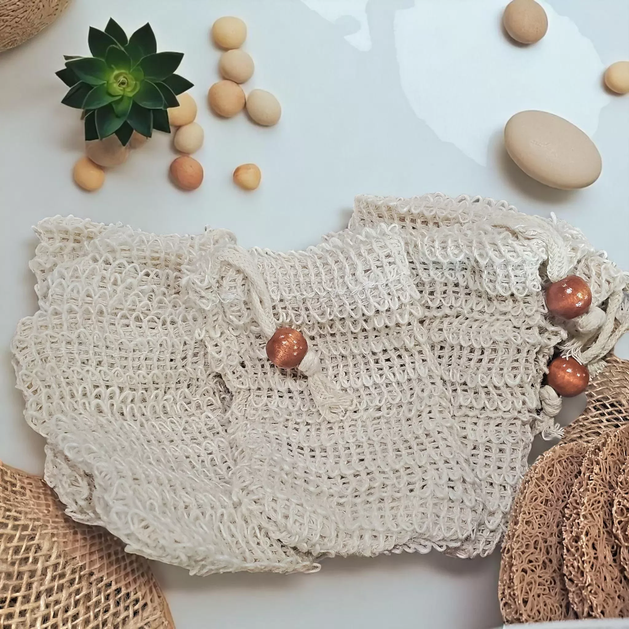 SOAP EXFOLIATING BAG, Soap Accessories