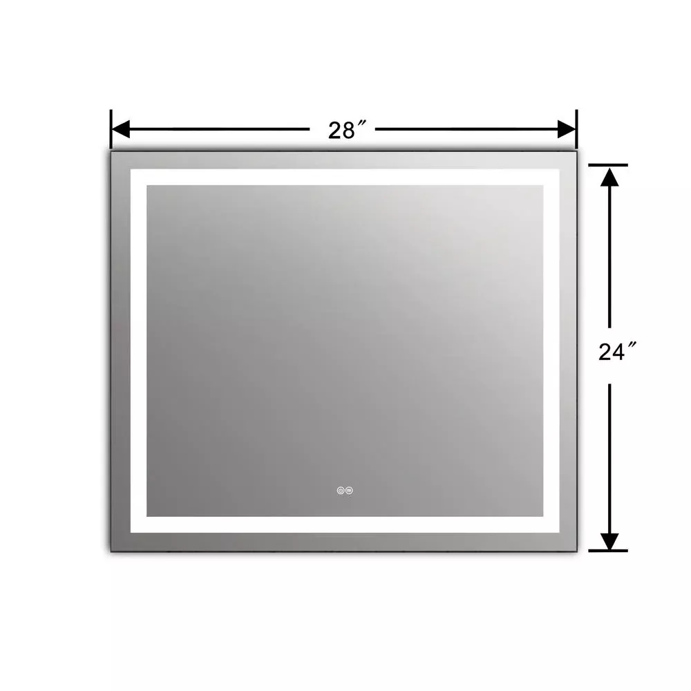 SPECULO Embedded LED Mirror 4000K Warm White 24'' Wide - CHLOE Lighting
