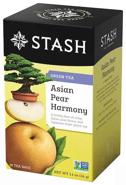 Stash Grn Tea Asian Pear- Case Of6 X 18 Bag - Stash Tea