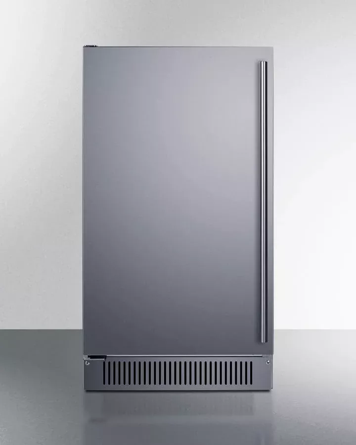 Summit 18" Clear Ice Maker, 60 lb. Production Capacity, ADA Compliant, Stainless Steel- BIM182ADALHD (Left Handed Door Swing)