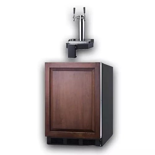 Summit 24" Cold Brew Kegerator, Floating tap, No Drill Coffee Dispenser, ADA-Compliant, Stainless Steel - SBC7BRSFLTWCFADALHD (Left Handed Door Swing)