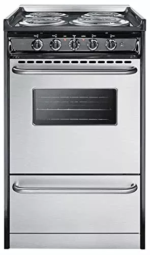 Summit TEM110BRWY Kitchen Cooking Range, Stainless Steel