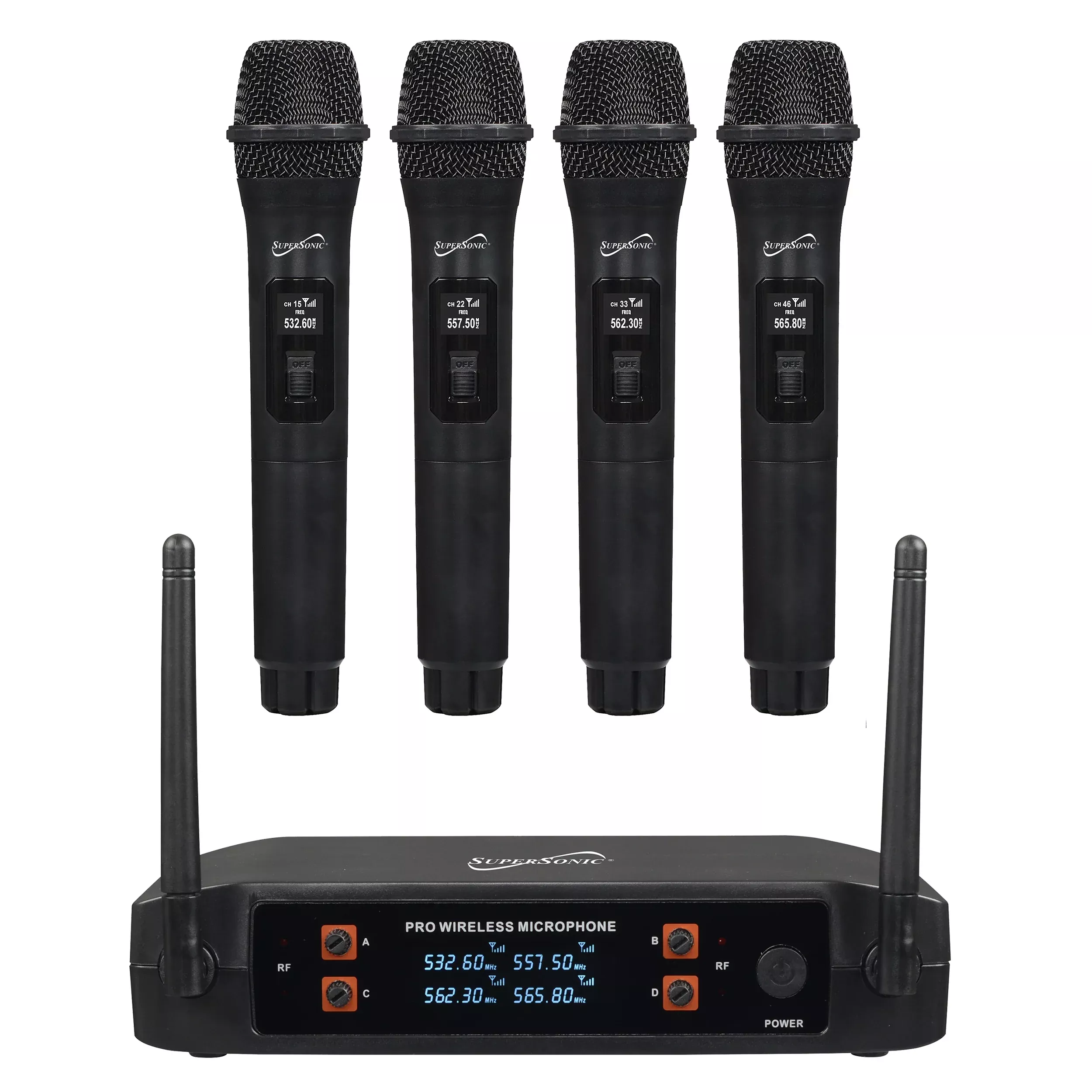 Supersonic SuperSonic 2.4G 4 Channel Wireless Microphone System