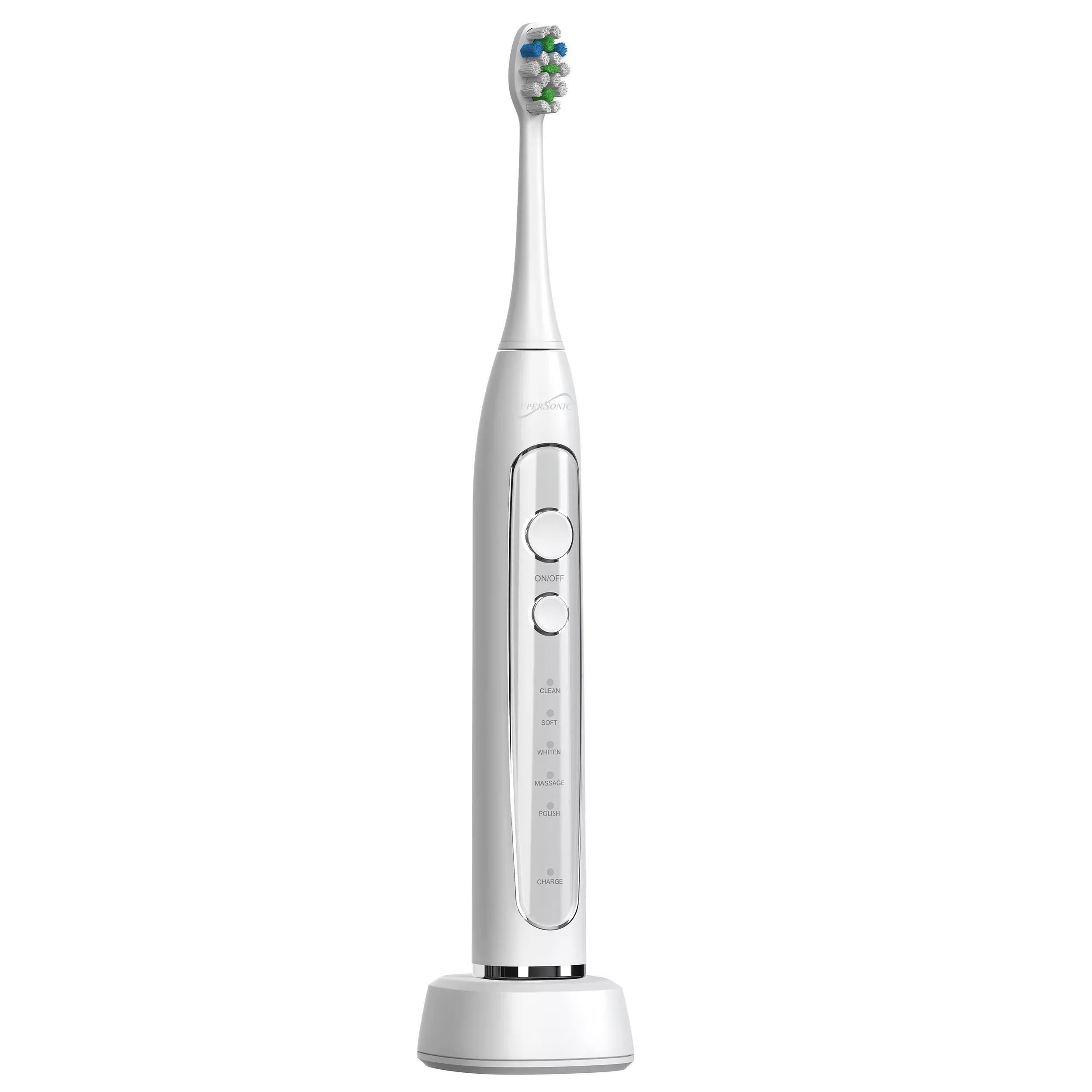 Supersonic SuperSonic Sonic Zoom Advance Wireless Rechargeable Toothbrush in White