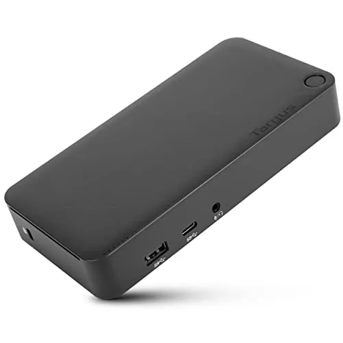 Targus USB C Docking Station Universal DV4K, USB C Laptop Docking Station Dual Monitor 2 HDMI, 65W Power Delivery, DisplayLink Works w/Operating Systems Like Windows, Mac, Android, iOS (DOCK310USZ)