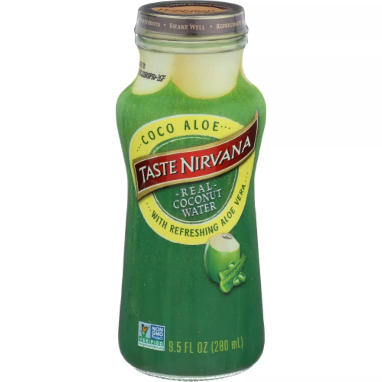 Taste Nirvana Real Coco Aloe- Case Of 12 - 9.5 Oz