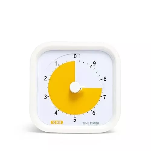 TIME Timer 10 Minute MOD Education Edition ?— Visual Timer with Desktop Software for Kids Classroom Learning, Productivity Timer, Study Tool and Office Meetings with Silent Operation (10min)