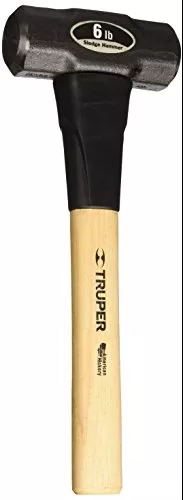 Truper 33186 6-Pound Sledge Hammer, Hickory Handle, 16-Inch