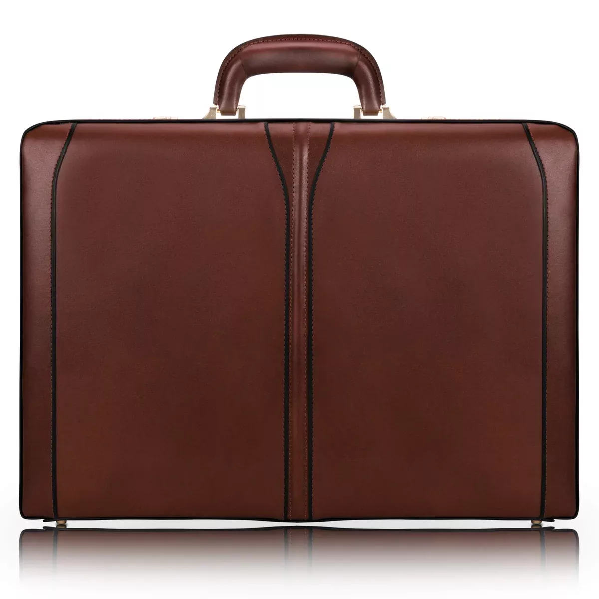 TURNER, Leather 4.5" Expandable Attaché Briefcase