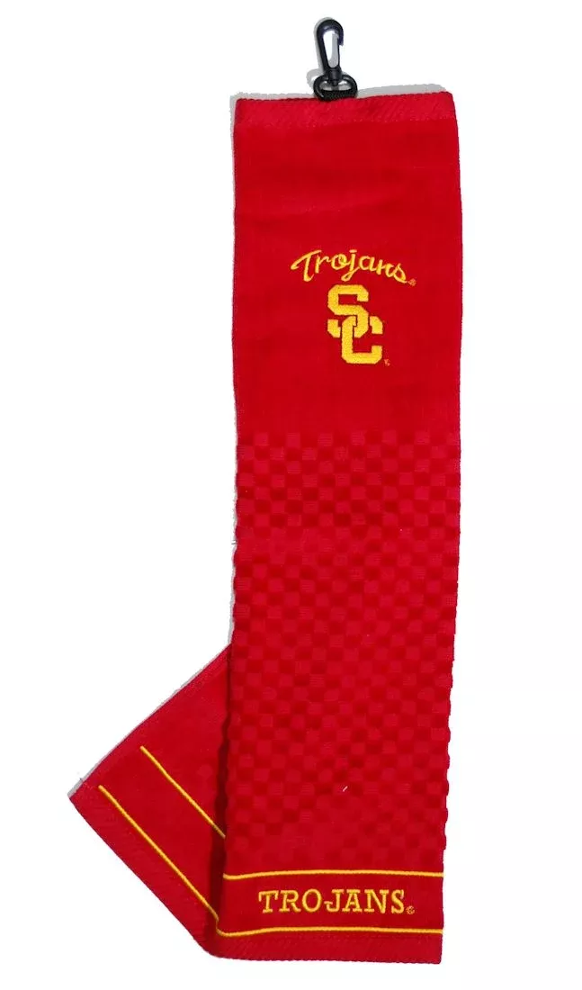 USC Trojans 16''x22'' Embroidered Golf Towel - Special Order - Team Golf