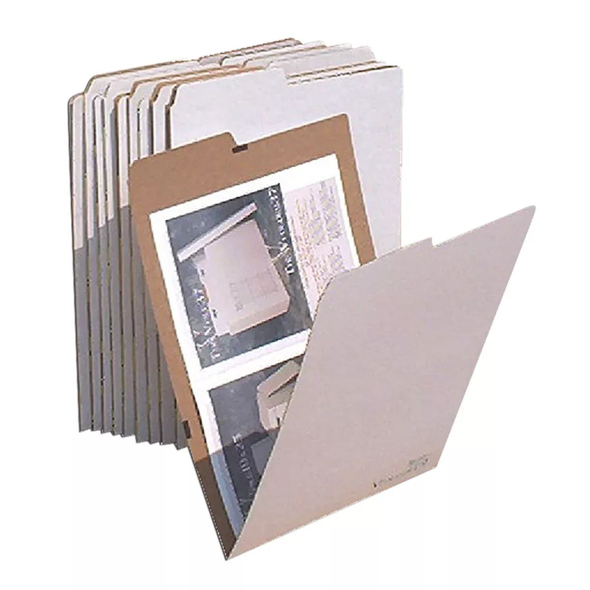 Vertical Flat Folder (Set of 10) Size: 19" H x 13" W x 0.25" D