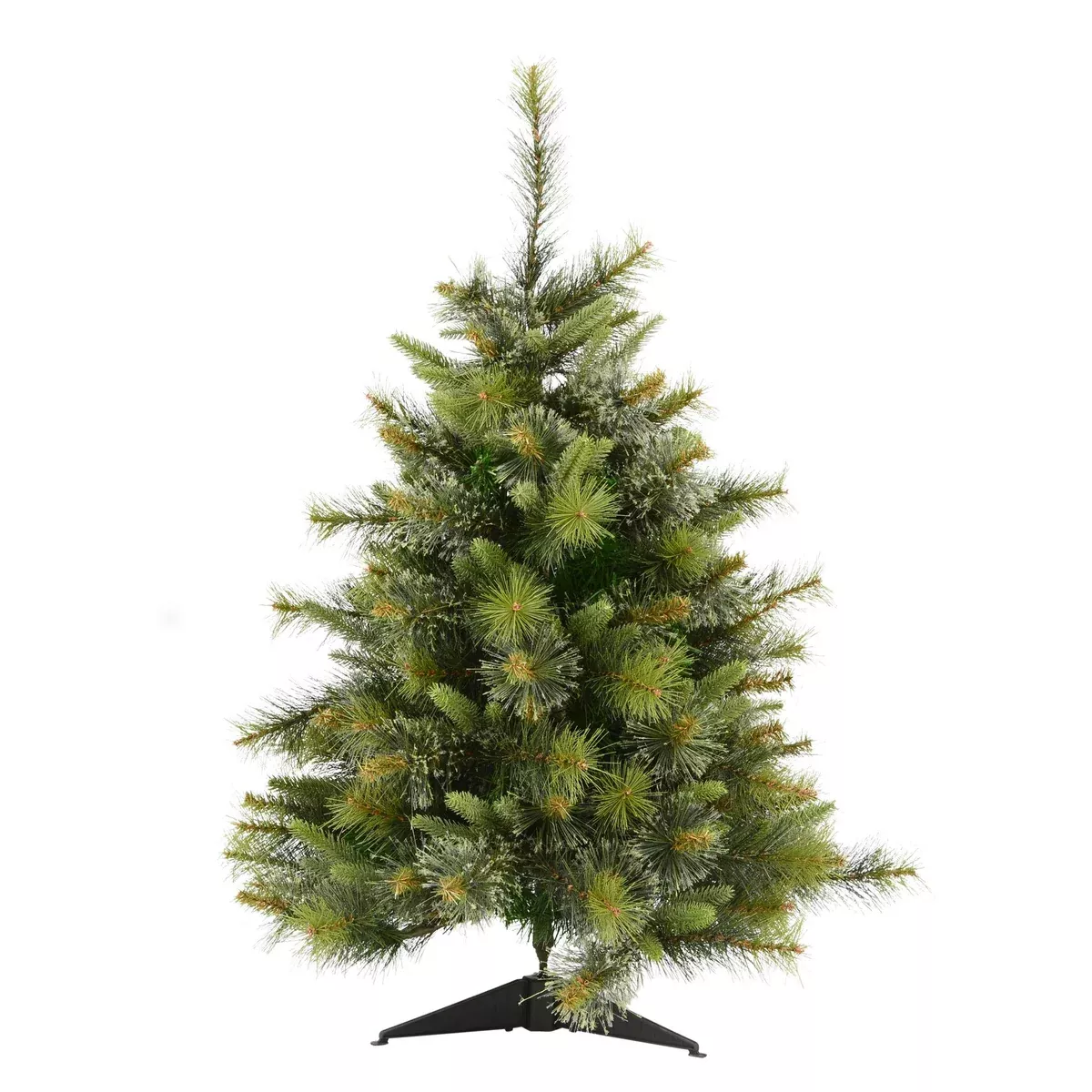 Vickerman 3' Cashmere Pine Artificial Christmas Tree, Unlit - Faux Christmas Tree - Seasonal Indoor Home Decor