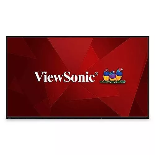 ViewSonic CDE6512 65" 4K UHD Commercial Display with VESP, Wireless Screen Sharing, USB Wi-Fi Capabilities, RJ45, HDMI, USB C