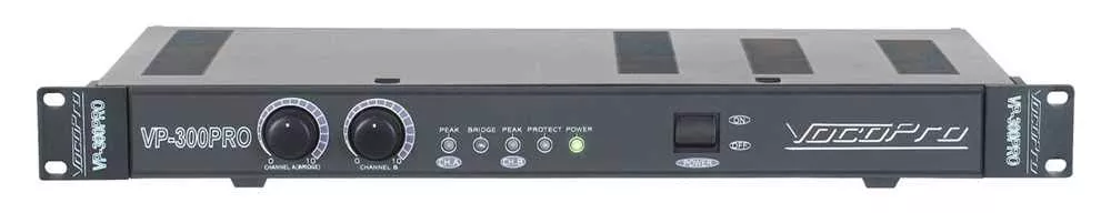 VocoPro VP-300 PRO Single Space 300W Professional Power Amplifier