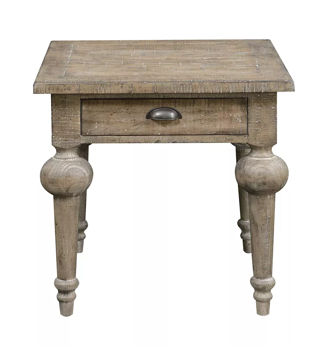 Wallace & Bay Haynes End Table, 24 inch, Gray
