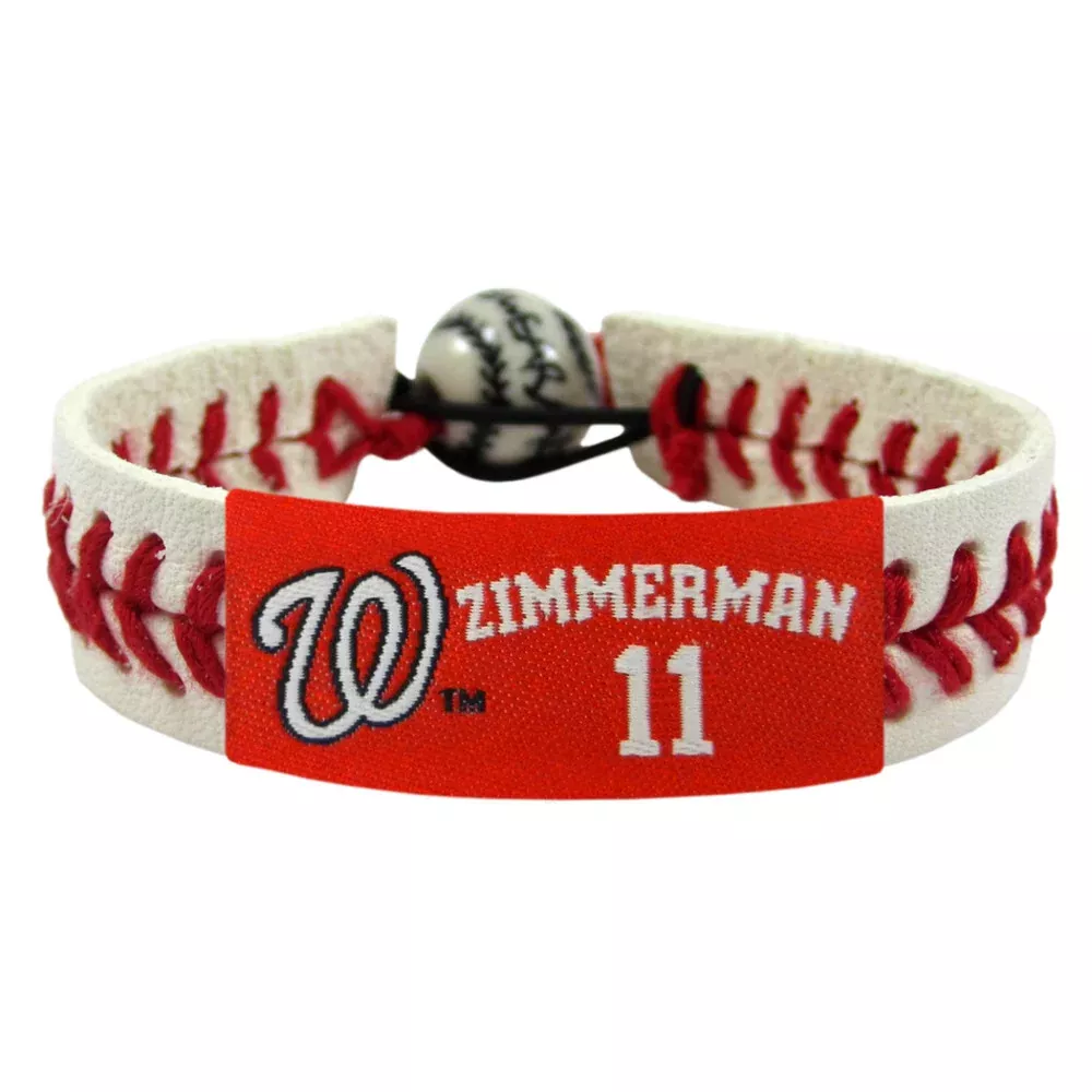 Washington Nationals Bracelet Classic Baseball Ryan Zimmerman CO - Gamewear