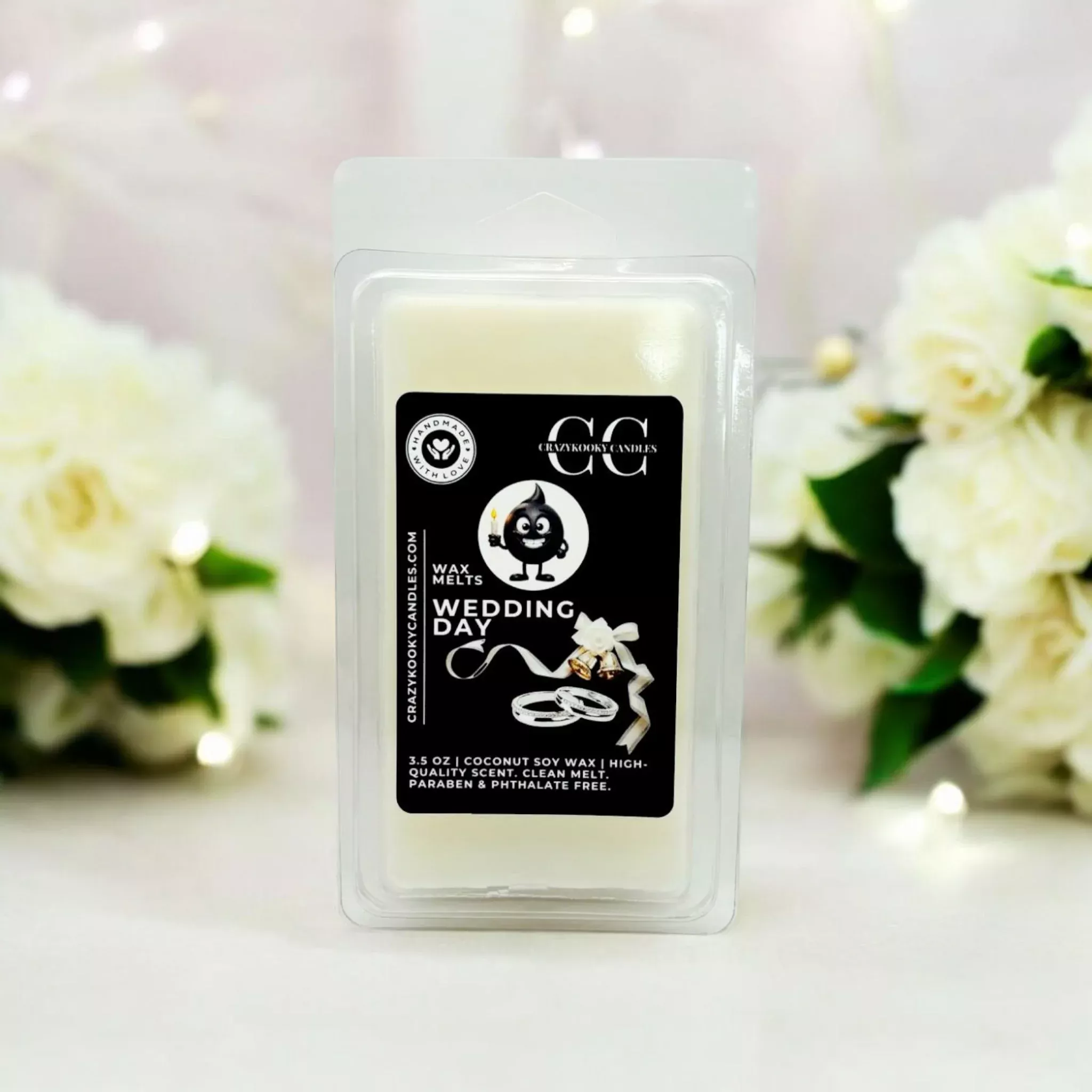 WEDDING DAY - Wax Melts, Scented Coconut Soy, 3.5oz